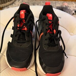 Adidas Kids Black and Red Sneakers